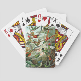 Kolibries door Ernst Haeckel, Oude Vogels Bomen Pokerkaarten