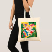 Kolibries en Bloeiende Cactussen Tote Bag (Voorkant (product))