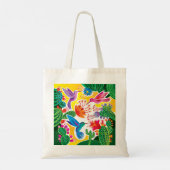 Kolibries en Bloeiende Cactussen Tote Bag (Achterkant)