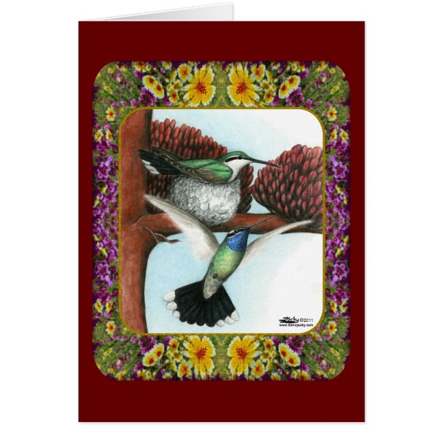 Kolibries en Bloemen #3 (Voorkant)