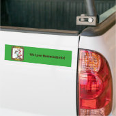 Kolibries en Bloemen #5 Bumpersticker (Op Truck)