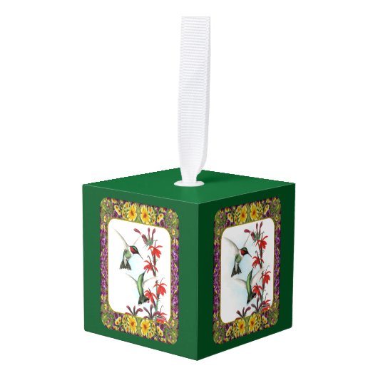 Kolibries en Bloemen #5 Decoratie (Voorkant hoekig)