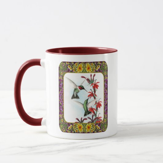 Kolibries en Bloemen #5 Mok (Links)