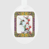 Kolibries en Bloemen #5 Ornament (voorkant)