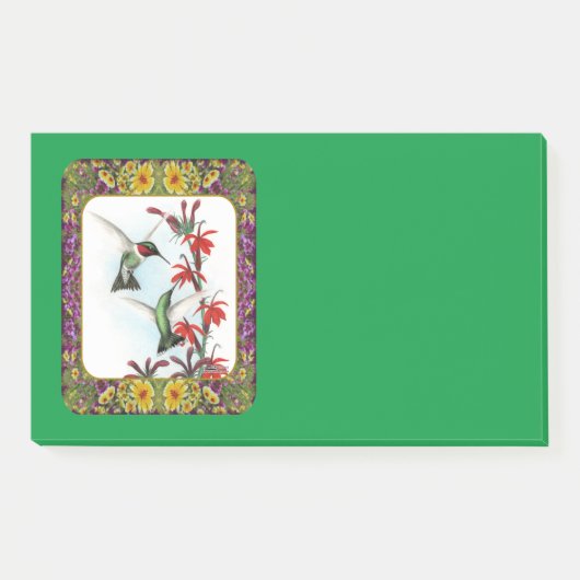 Kolibries en Bloemen #5 Post-it® Notes (Voorkant)