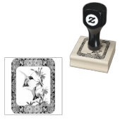Kolibries en Bloemen #5 Rubberstempel (Gestempeld)