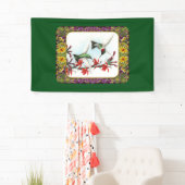 Kolibries en Bloemen #5 Spandoek (Insitu)