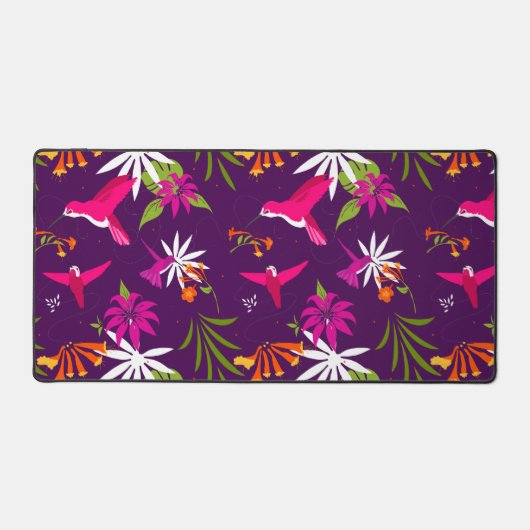 Kolibries en bloemen Mooi Bureaumat (Voorkant)