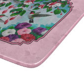 Kolibries en bloemen roze snijplank (Hoek)