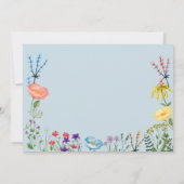 Kolibries en Bloementuin verjaardagsfeestje Kaart (Achterkant)