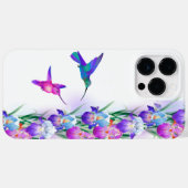 Kolibries en Iris Bloemen Case-Mate iPhone Case (Achterkant (horizontaal))