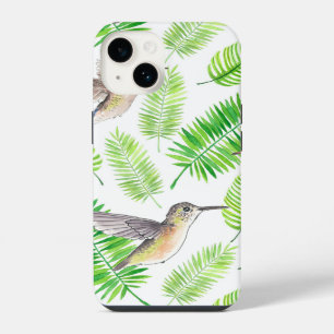 Kolibries en tropische bladeren iPhone 14 hoesje