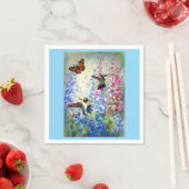 Kolibries en tuin Papier & doekButt servetten (Insitu)