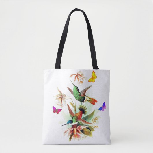  kolibries en vlinders tote bag (Voorkant)