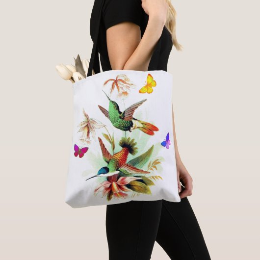  kolibries en vlinders tote bag (Dichtbij)
