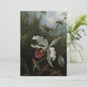 Kolibries en Witte Orchidee door Martin J. Heade (Staand voorkant)