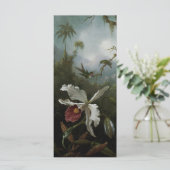 Kolibries en witte orchidee door Martin J. Heade (Staand voorkant)