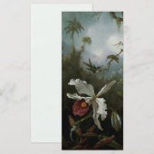 Kolibries en witte orchidee door Martin J. Heade (Voorkant / Achterkant)