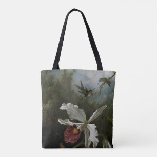 Kolibries en Witte Orchidee door Martin J. Heade Tote Bag