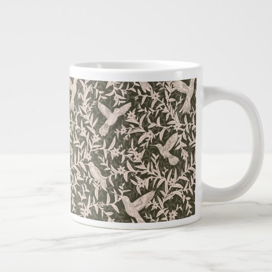 Kolibries gebladerte bosgroen grote koffiekop (Rechts)