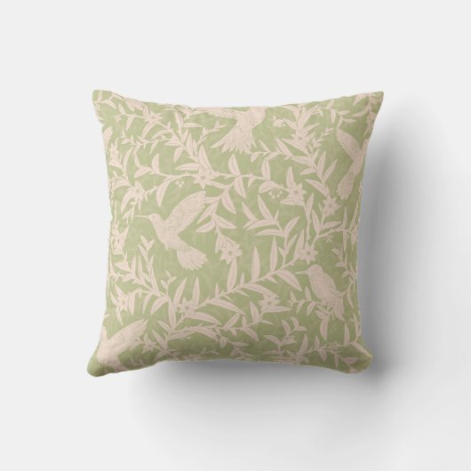 Kolibries gebladerte grillige  Wijze Kussen (Achterkant)