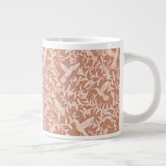 Kolibries gebladerte meloen grote koffiekop (Rechts)