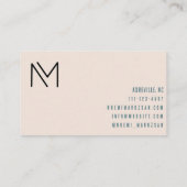 Kolibries gebladerte  stijl Visitekaartje (Achterkant)