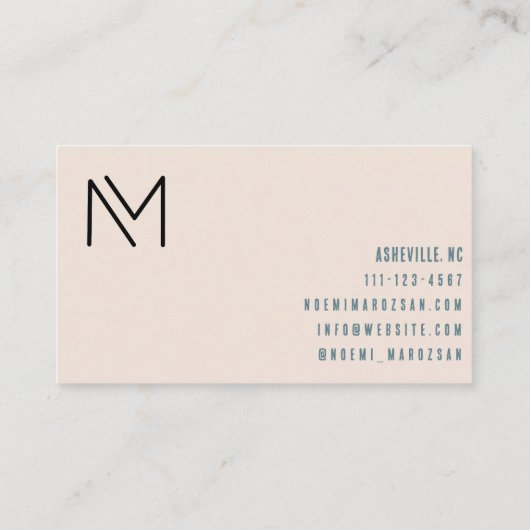 Kolibries gebladerte  stijl Visitekaartje (Achterkant)