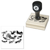 Kolibries Gemengde Scrapbooking Rubber Stamp Rubberstempel (Gestempeld)