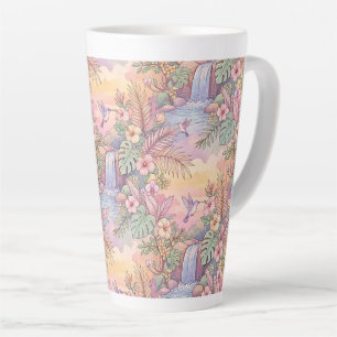 Kolibries Hibiscus Waterval Opgewekt Latte Mok