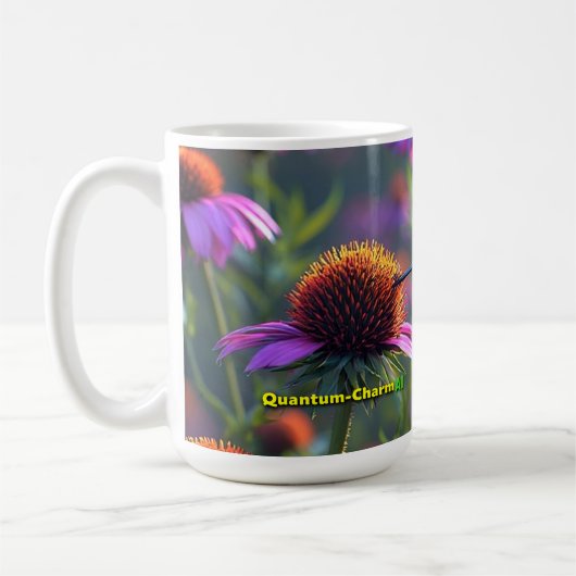 Kolibries houden van Echinacea 01 Koffiemok (Links)