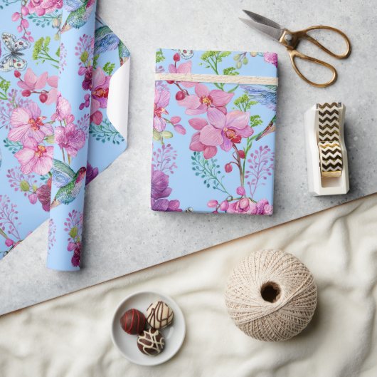 Kolibrie's In De Zomer Cadeaupapier (Crafts)