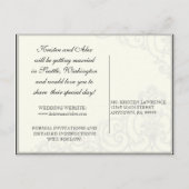 Kolibries in Swirls - Save the Date Briefkaart (Achterkant)