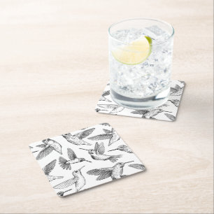 Kolibries Kartonnen Onderzetters