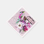 Kolibries Magnolia's Trouwpapier Servetten (Hoek)