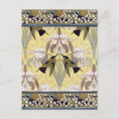 Kolibries, Orchideeën, Maidenhair Ferns Art Nouvea Briefkaart (Voorkant)