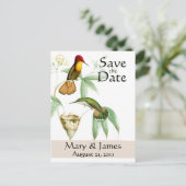 Kolibries Save the Date Briefkaart (Staand voorkant)