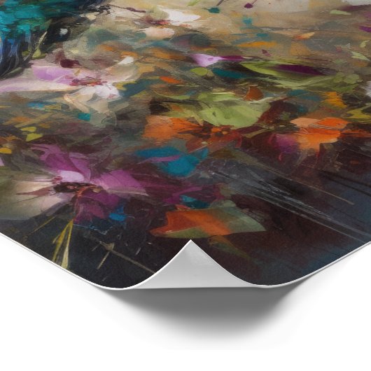 Kolibries Schilderen Kunst Print Poster (Hoek)