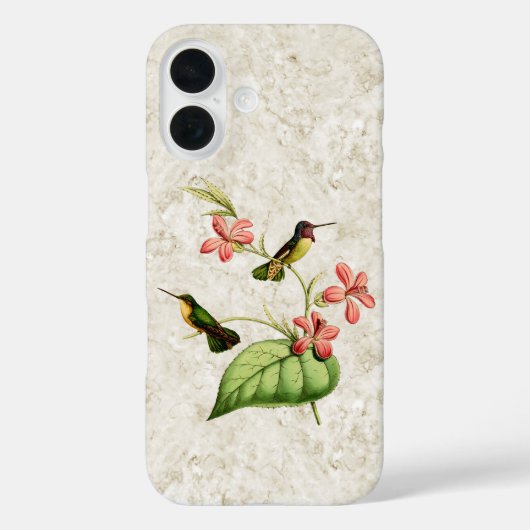  kolibries Tropische bloemen Case-Mate iPhone Case (Achterkant)