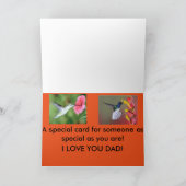 Kolibries Vaderdag Kaart (Binnen)