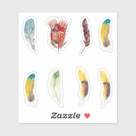 Kolibries veren Kleurrijke Schattigee Scrapbooking Sticker (Vel)