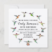 Kolibries Verjaardag Uitnodiging (Voorkant)