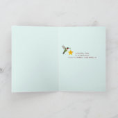 Kolibries Vrolijk kerstfeest Feestdagen Kaart (Binnen)