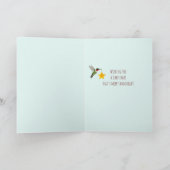 Kolibries Vrolijk kerstfeest Feestdagen Kaart (Binnen)