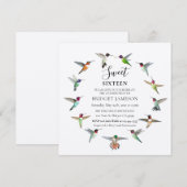 kolibries zoet zestien kaart (Voorkant / Achterkant)