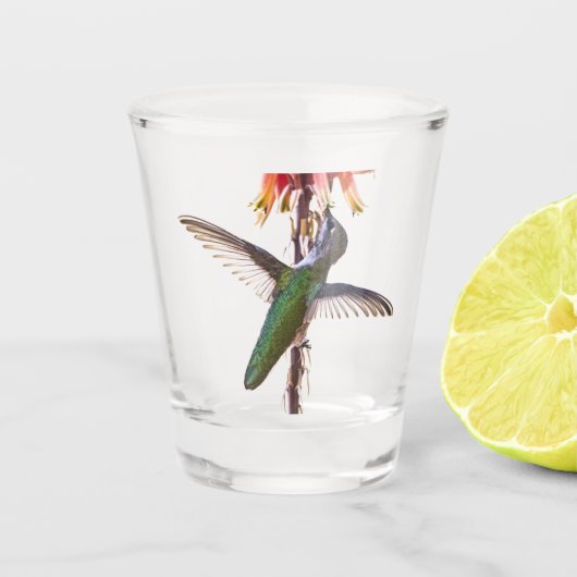 Kolibrievleugels Shot Glas (Voorkant)
