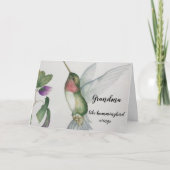 Kolibrievleugels Waterverf Moederdag Kaart (Voorkant)