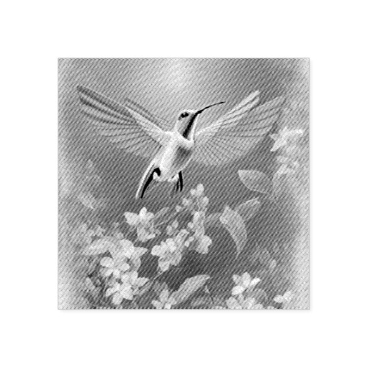 Kolibrievlucht Rubberstempel (Afrduk)