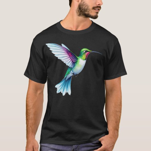 Kolibriliefhebbers Waterverf T-shirt (Voorkant)