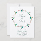 Kolibris Save the Date Kaart (Voorkant)